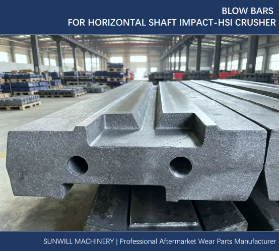 Blow Bars For Horizontal Shaft Impact-Hsi Crusher